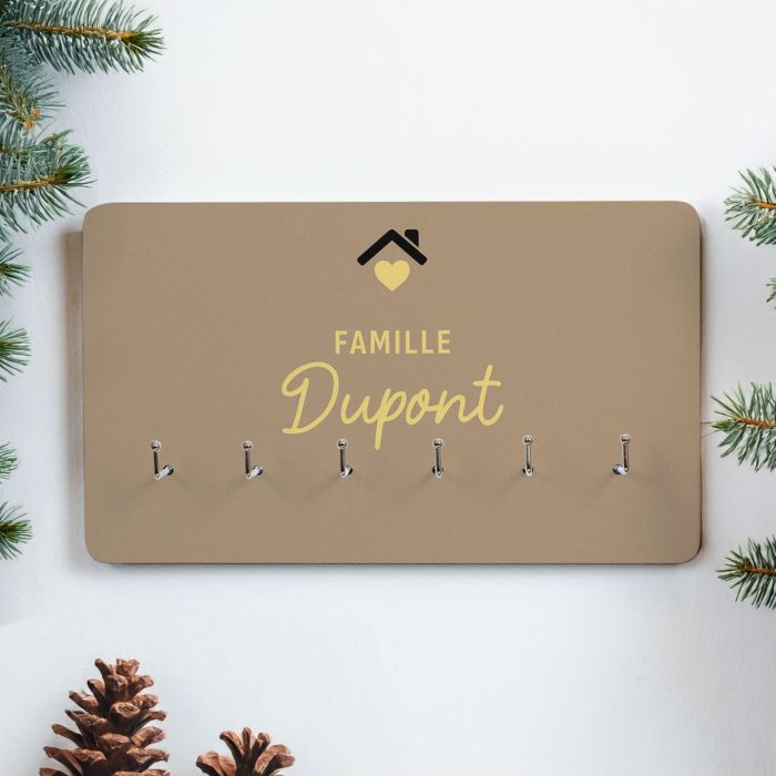 Tableau porte-clés personnalisé avec texte et symbole