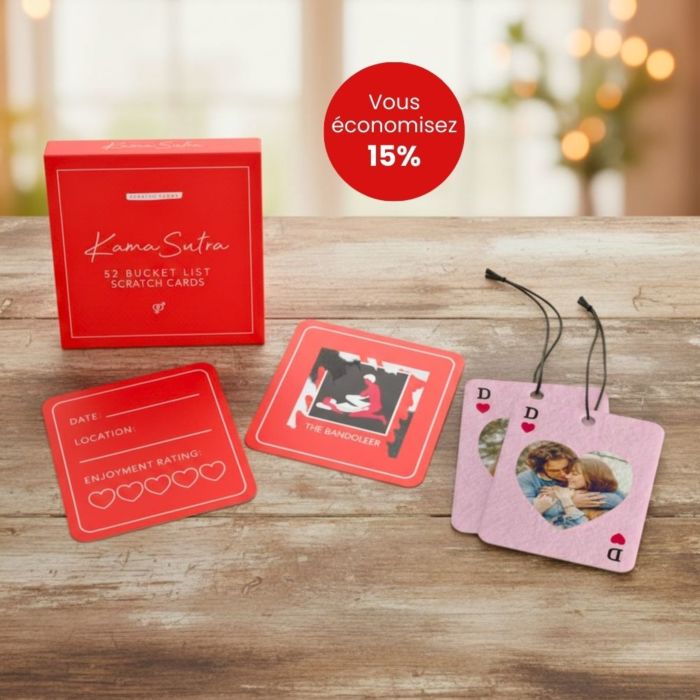 Coffret cadeau arbre parfumé et cartes Kamasutra