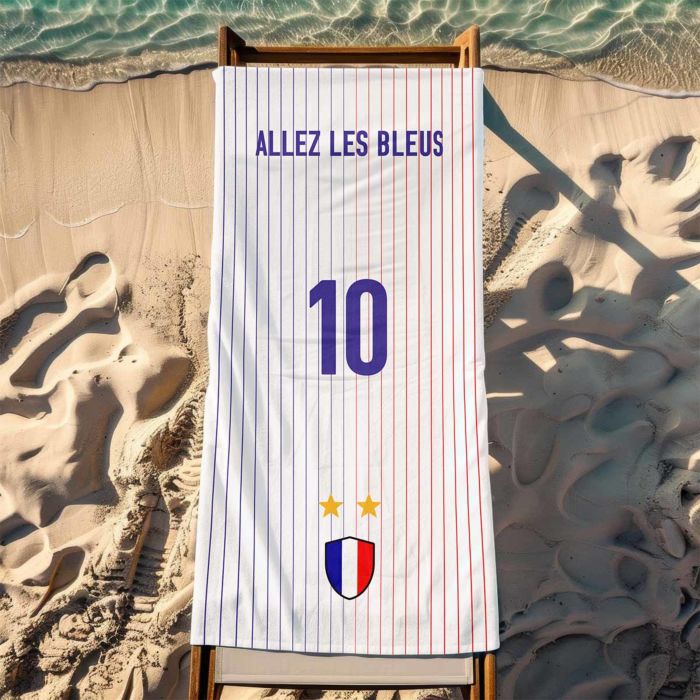 Serviette personnalisée Euro de football